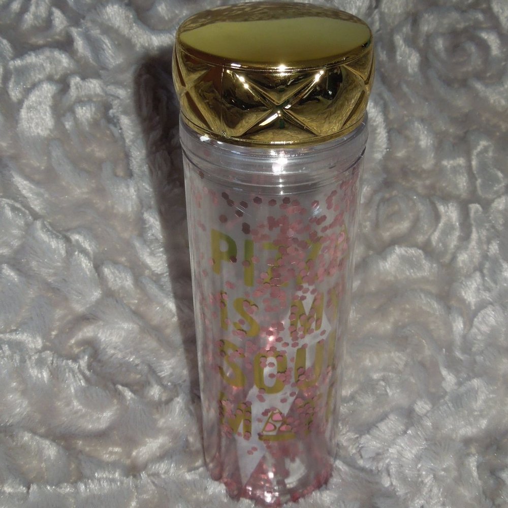 Pizza is my Soul Mate Glitter Bottle